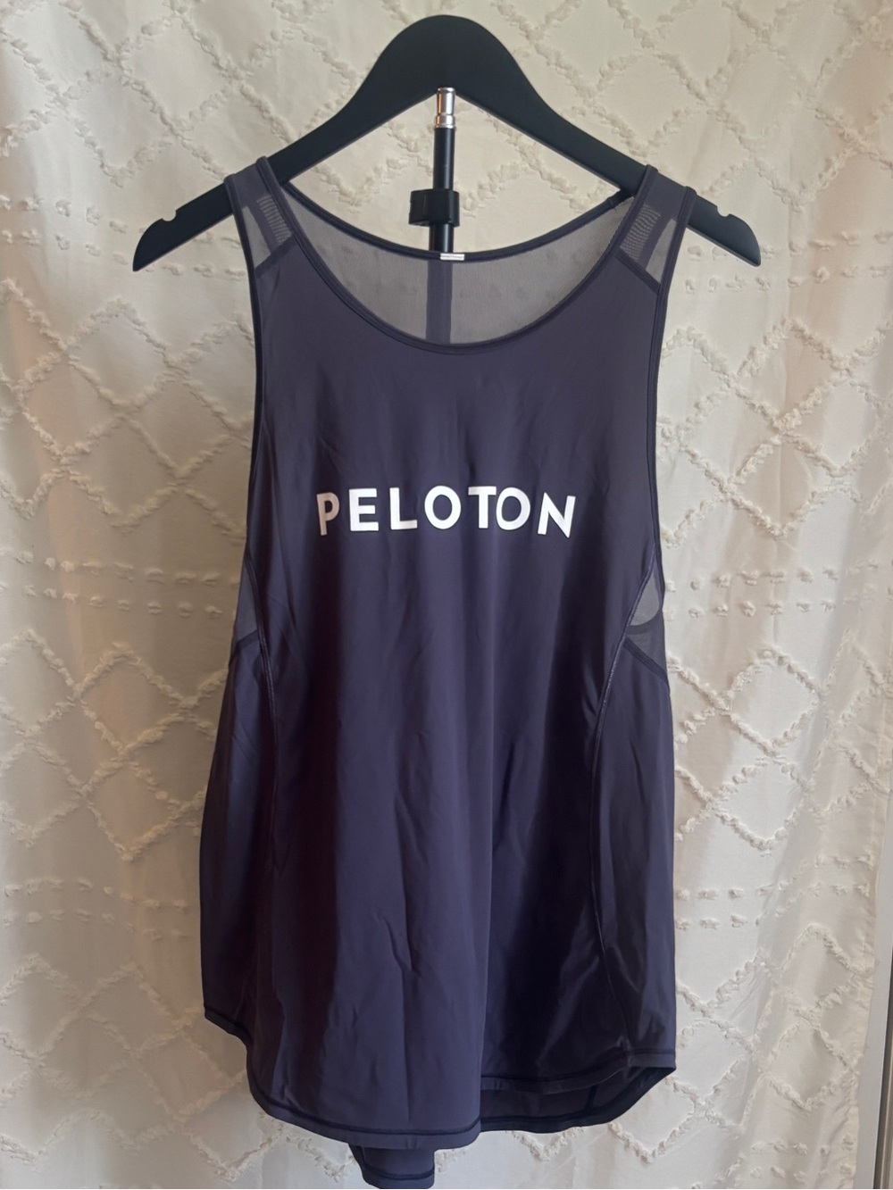 Lululemon x Peloton Mesh Racerback Tank Top Gray Size Large - Picture 3 of 7